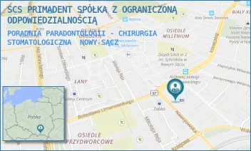PORADNIA PARADONTOLOGII - CHIRURGIA STOMATOLOGICZNA - SCS PRIMADENT SPÓŁKA Z OGRANICZONĄ ODPOWIEDZIALNOŚCIĄ - UL. NAWOJOWSKA 29,  NOWY SĄCZ