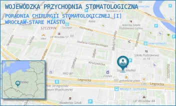 PORADNIA CHIRURGII STOMATOLOGICZNEJ [I] - WOJEWÓDZKA PRZYCHODNIA STOMATOLOGICZNA - UL. INOWROCŁAWSKA 2,  WROCŁAW-STARE MIASTO