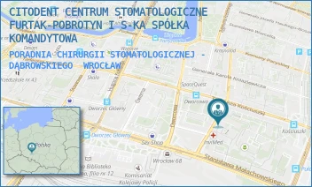 PORADNIA CHIRURGII STOMATOLOGICZNEJ - DĄBROWSKIEGO - CITODENT CENTRUM STOMATOLOGICZNE FURTAK-POBROTYN I S-KA SPÓŁKA KOMANDYTOWA - UL. GEN. JANA HENRYKA DĄBROWSKIEGO 40/133,  WROCŁAW