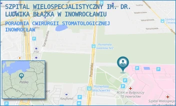 PORADNIA CHIRURGII STOMATOLOGICZNEJ - SZPITAL WIELOSPECJALISTYCZNY IM. DR. LUDWIKA BŁAŻKA W INOWROCŁAWIU - POZNAŃSKA 97,  INOWROCŁAW