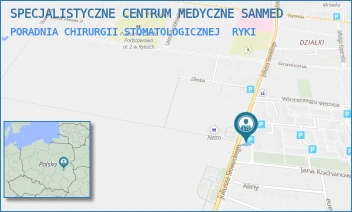 PORADNIA CHIRURGII STOMATOLOGICZNEJ - SPECJALISTYCZNE CENTRUM MEDYCZNE SANMED - JULIUSZA SŁOWACKIEGO 4,  RYKI