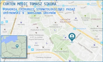 PORADNIA CHIRURGII STOMATOLOGICZNEJ PASAŻ URSYNOWSKI 9 - CORTEN MEDIC TOMASZ SIKORA - PASAŻ URSYNOWSKI 9,  WARSZAWA URSYNÓW