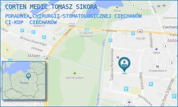 PORADNIA CHIRURGII STOMATOLOGICZNEJ CIECHANÓW CI-KOP - CORTEN MEDIC TOMASZ SIKORA - MIKOŁAJA KOPERNIKA 10,  CIECHANÓW