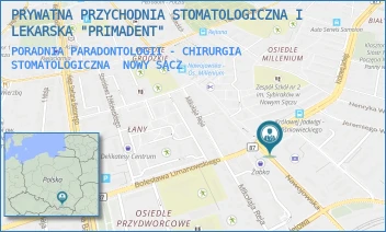 PORADNIA PARADONTOLOGII - CHIRURGIA STOMATOLOGICZNA - PRYWATNA PRZYCHODNIA STOMATOLOGICZNA I LEKARSKA "PRIMADENT" - NAWOJOWSKA 29,  NOWY SĄCZ