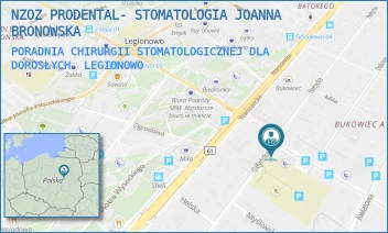 PORADNIA CHIRURGII STOMATOLOGICZNEJ DLA DOROSŁYCH - NZOZ PRODENTAL- STOMATOLOGIA JOANNA BRONOWSKA - ZAKOPIAŃSKA 4A,  LEGIONOWO
