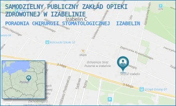 PORADNIA CHIRURGII STOMATOLOGICZNEJ - SAMODZIELNY PUBLICZNY ZAKŁAD OPIEKI ZDROWOTNEJ W IZABELINIE - TETMAJERA 3A,  IZABELIN