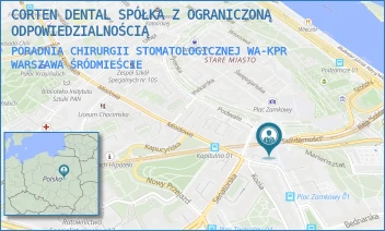 PORADNIA CHIRURGII STOMATOLOGICZNEJ WA-KPR - PRZYCHODNIA STOMATOLOGICZNO - LEKARSKA PACJENT JEST NAJWAŻNIEJSZY - KRAKOWSKIE PRZEDMIEŚCIE 24/26,  WARSZAWA ŚRÓDMIEŚCIE