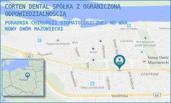 PORADNIA CHIRURGII STOMATOLOGICZNEJ ND-WAR - PRZYCHODNIA STOMATOLOGICZNO - LEKARSKA PACJENT JEST NAJWAŻNIEJSZY - WARSZAWSKA 10, NOWY DWÓR MAZOWIECKI