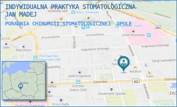 PORADNIA CHIRURGII STOMATOLOGICZNEJ - INDYWIDUALNA PRAKTYKA STOMATOLOGICZNA JAN MADEJ - UL. KATOWICKA 67B/5,  OPOLE