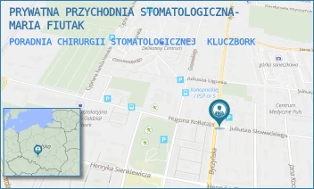 PORADNIA CHIRURGII STOMATOLOGICZNEJ - PRYWATNA PRZYCHODNIA STOMATOLOGICZNA- MARIA FIUTAK - UL. BYCZYŃSKA 27,  KLUCZBORK