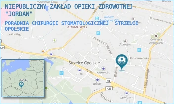 PORADNIA CHIRURGII STOMATOLOGICZNEJ - NIEPUBLICZNY ZAKŁAD OPIEKI ZDROWOTNEJ "JORDAN" - PLAC ŻEROMSKIEGO 5/1,  STRZELCE OPOLSKIE