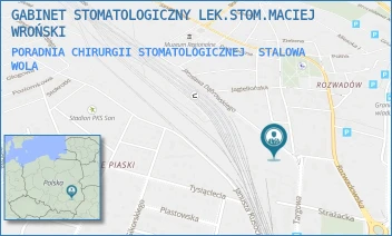 PORADNIA CHIRURGII STOMATOLOGICZNEJ - GABINET STOMATOLOGICZNY LEK.STOM.MACIEJ WROŃSKI - UL. JAROSŁAWA DĄBROWSKIEGO 3,  STALOWA WOLA