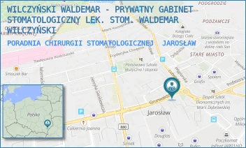PORADNIA CHIRURGII STOMATOLOGICZNEJ - WILCZYŃSKI WALDEMAR - PRYWATNY GABINET STOMATOLOGICZNY LEK. STOM. WALDEMAR WILCZYŃSKI - UL. GRUNWALDZKA 1,  JAROSŁAW