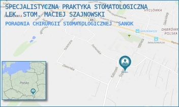 PORADNIA CHIRURGII STOMATOLOGICZNEJ - SPECJALISTYCZNA PRAKTYKA STOMATOLOGICZNA LEK. STOM. MACIEJ SZAJNOWSKI - POMORSKA 5,  SANOK
