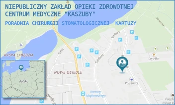 PORADNIA CHIRURGII STOMATOLOGICZNEJ - NIEPUBLICZNY ZAKŁAD OPIEKI ZDROWOTNEJ CENTRUM MEDYCZNE "KASZUBY" - UL. MŚCIWOJA II 9,  KARTUZY
