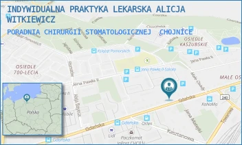 PORADNIA CHIRURGII STOMATOLOGICZNEJ - INDYWIDUALNA PRAKTYKA LEKARSKA ALICJA WITKIEWICZ - UL. GDAŃSKA 69 [BRAK],  CHOJNICE