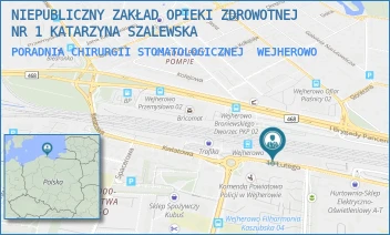 PORADNIA CHIRURGII STOMATOLOGICZNEJ - NIEPUBLICZNY ZAKŁAD OPIEKI ZDROWOTNEJ NR 1 KATARZYNA SZALEWSKA - UL. 10 LUTEGO 13,  WEJHEROWO
