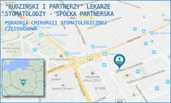 PORADNIA CHIRURGII STOMATOLOGICZNEJ - "RUDZIŃSKI I PARTNERZY" LEKARZE STOMATOLODZY - SPÓŁKA PARTNERSKA - UL. ANDERSENA 1,  CZĘSTOCHOWA