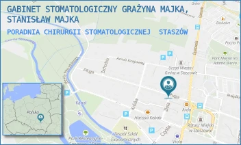 PORADNIA CHIRURGII STOMATOLOGICZNEJ - GABINET STOMATOLOGICZNY GRAŻYNA MAJKA, STANISŁAW MAJKA - DŁUGA 10,  STASZÓW