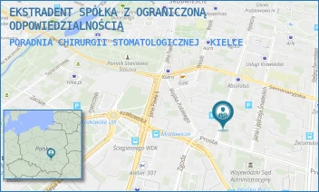 PORADNIA CHIRURGII STOMATOLOGICZNEJ - EKSTRADENT SPÓŁKA Z OGRANICZONĄ ODPOWIEDZIALNOŚCIĄ - SŁOWACKIEGO 21/1/U,  KIELCE