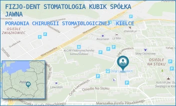 PORADNIA CHIRURGII STOMATOLOGICZNEJ - FIZJO-DENT STOMATOLOGIA KUBIK SPÓŁKA JAWNA - OS. NA STOKU 63 A,  KIELCE
