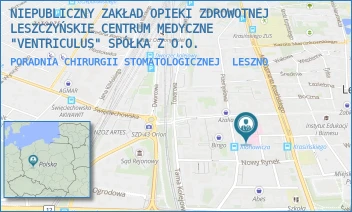 PORADNIA CHIRURGII STOMATOLOGICZNEJ - NIEPUBLICZNY ZAKŁAD OPIEKI ZDROWOTNEJ LESZCZYŃSKIE CENTRUM MEDYCZNE "VENTRICULUS" SPÓŁKA Z O.O. - RÓŻANA 3, LESZNO