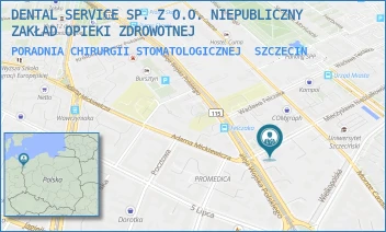 PORADNIA CHIRURGII STOMATOLOGICZNEJ - DENTAL SERVICE SP. Z O.O. NIEPUBLICZNY ZAKŁAD OPIEKI ZDROWOTNEJ - NIEDZIAŁOWKIEGO 25,  SZCZECIN