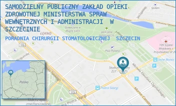 PORADNIA CHIRURGII STOMATOLOGICZNEJ - SAMODZIELNY PUBLICZNY ZAKŁAD OPIEKI ZDROWOTNEJ MINISTERSTWA SPRAW WEWNĘTRZNYCH I ADMINISTRACJI  W SZCZECINIE - KS. PIOTRA SKARGI 16,  SZCZECIN