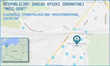 CHIRURGIA STOMATOLOGICZNA KWIATKOWSKIEGO - NIEPUBLICZNY ZAKŁAD OPIEKI ZDROWOTNEJ "MEGI-DENT" - EUGENIUSZA KWIATKOWSKIEGO 1/18,  SZCZECIN